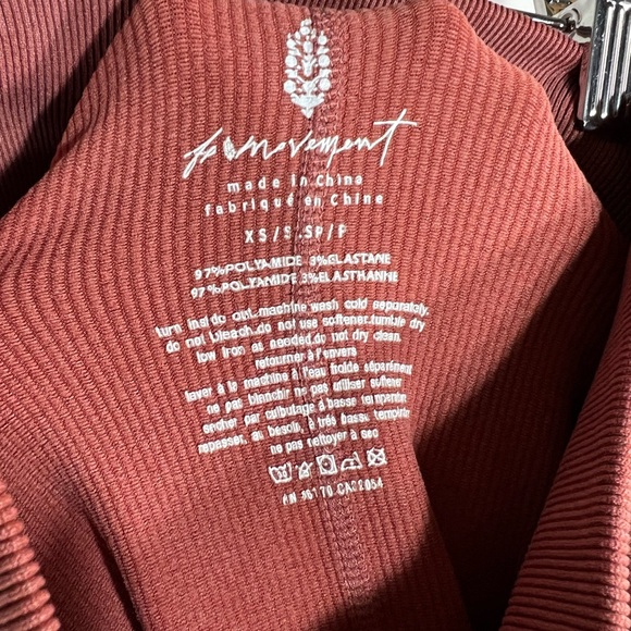 Free People Movement Ignite Ribbed High Waist Leggings with Side Braid Detail - Picture 7 of 8